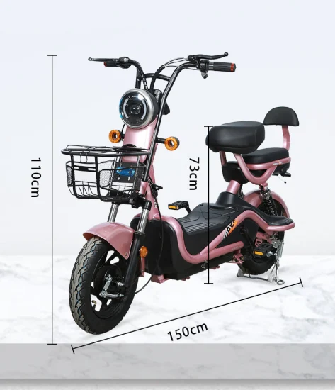 Mini scooter de veículo elétrico por atacado, motor médio de 2 rodas e bicicleta 500W 48V/60V bicicleta sem escova para adultos